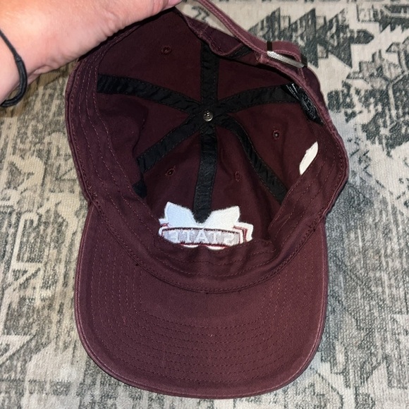 47 Brand Mississippi State Burgundy Cap with Logo one size - Picture 6 of 7
